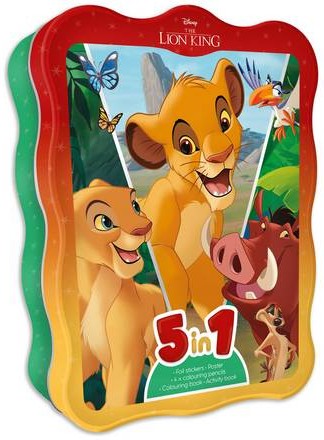 DISNEY TIN BOX LION KING (5 IN1)
