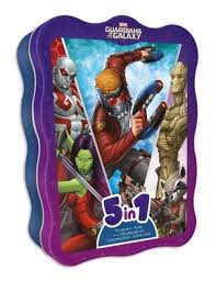 DISNEY TIN BOX MARVEL GUARDIANS OF THE GALAXY  (5 IN1)