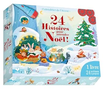 24 HISTOIRES POUR ATTENDRE NOEL - COFFRET LAMPE