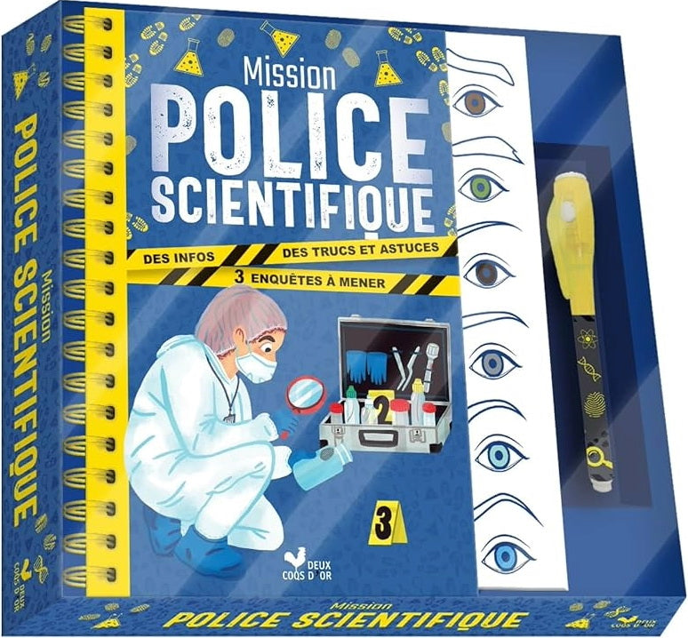 MISSION POLICE SCIENTIFIQUE - COFFRET AVEC ACCESSOIRES