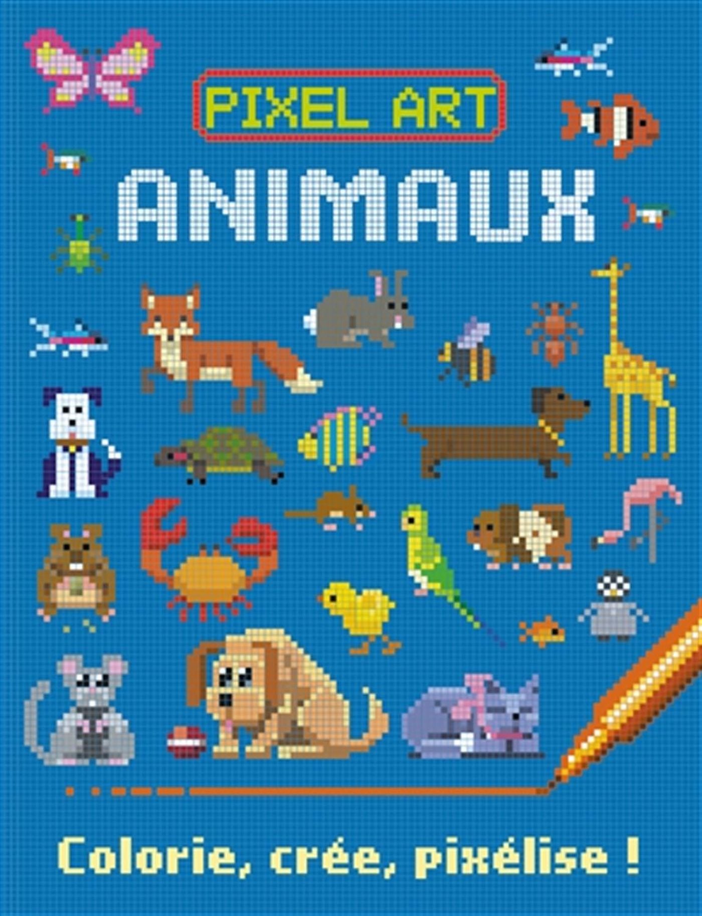 PIXEL ART ANIMAUX : COLORIE, CREE, PIXELISE