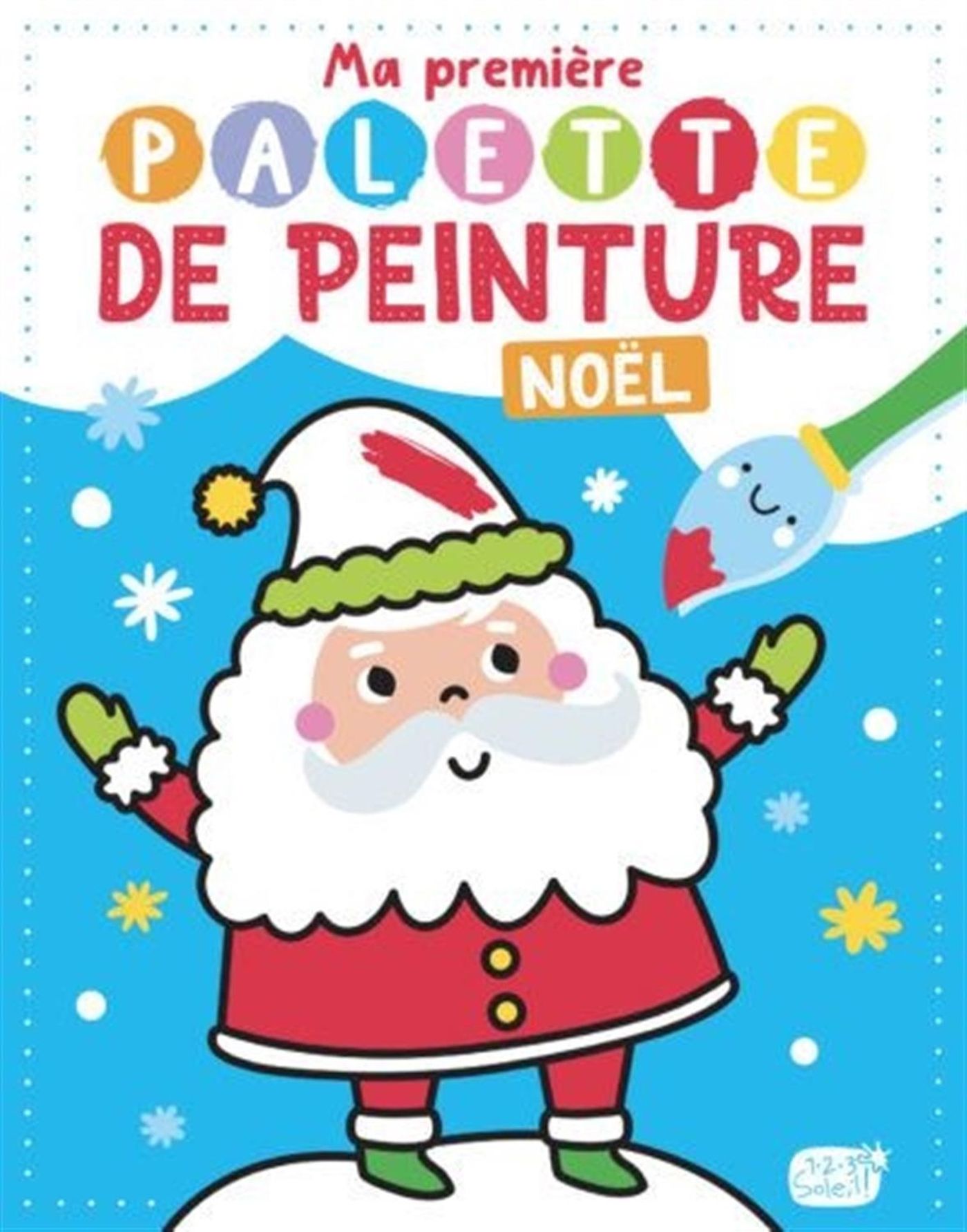 MA PREMIERE PALETTE DE PEINTURE - NOEL (AVEC 1 PINCEAU)