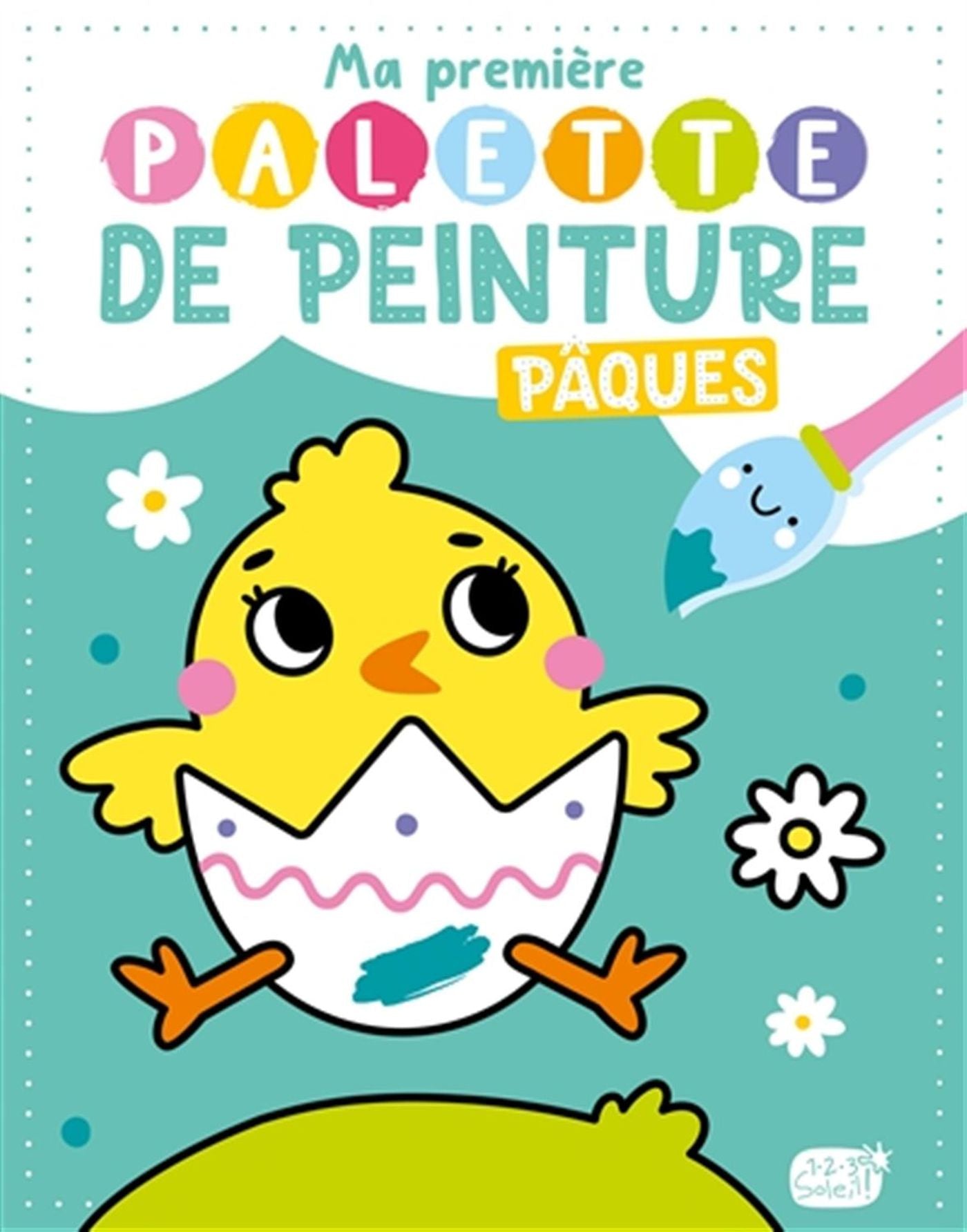 MA PREMIERE PALETTE DE PEINTURE - PAQUES (AVEC 1 PINCEAU)