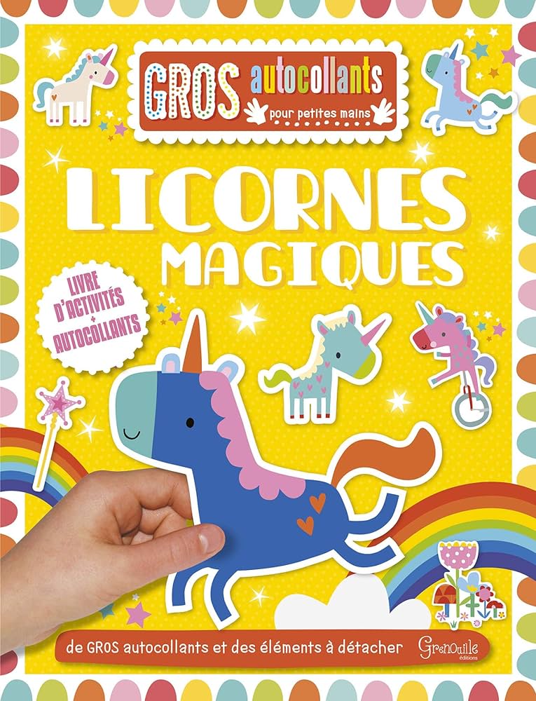 GROSSES AUTOCOLLANTS - LICORNES MAGIQUES