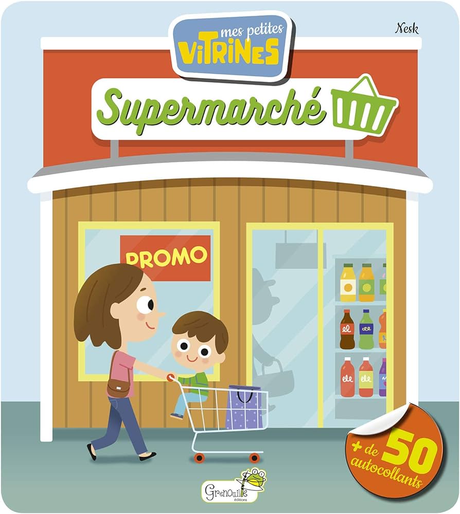 MES PETITES VITRINES - SUPERMARCHE (+50 AUTOCOLLANTS)