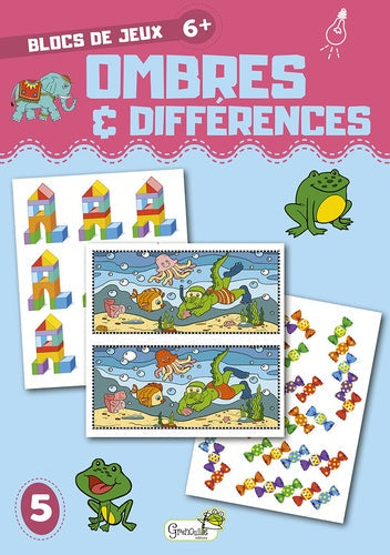 MON BLOC DE JEUX (6+ ANS) - OMBRES & DIFFERENCES