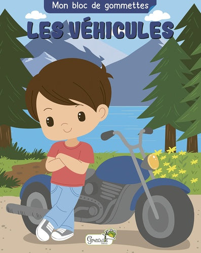 MON BLOC DE GOMMETTES - LES VEHICULES