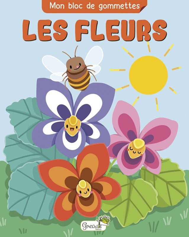 MON BLOC DE GOMMETTES - LES FLEURS