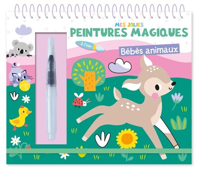 MES JOLIES PEINTURES MAGIQUES - BEBES ANIMAUX (PEINTURE A EAU)