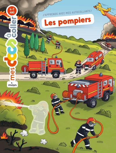 MES DOCS A COLLER (4-7 ANS) - POMPIERS (AUTOCOLLANTS)