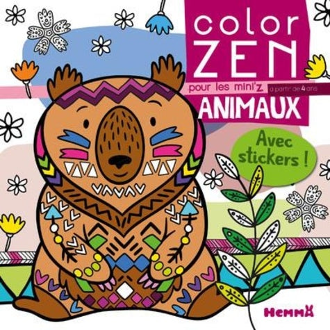 COLOR ZEN POUR LES MINIZ - ANIMAUX