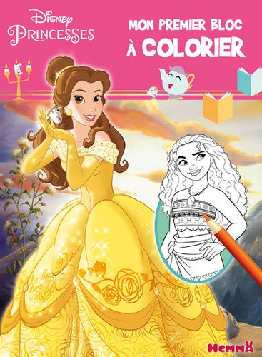 MON PREMIER BLOC A COLORIER DISNEY PRINCESSES - BELLE