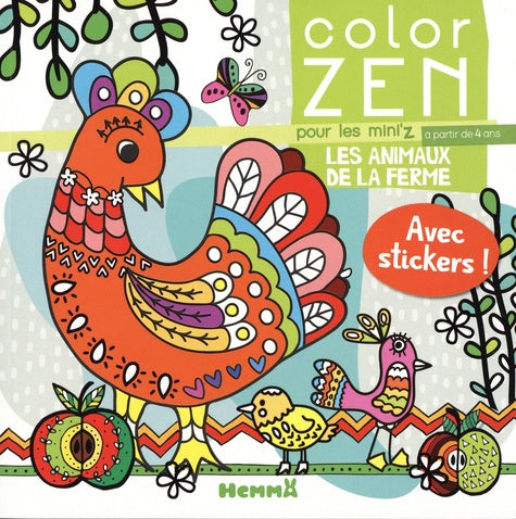 COLOR ZEN POUR LES MINIZ - ANIMAUX DE LA FERME
