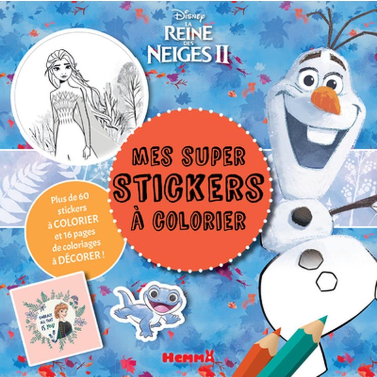MES SUPER STICKERS A COLORIER - LA REINE DES NEIGES II