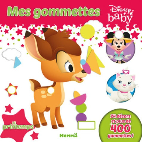 DISNEY BABY MES GOMMETTES - LE PRINTEMPS - 24 DECORS ET PLUS DE 400 GOMMETTES