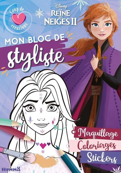MON BLOC DE STYLISTE  - DISNEY LA REINE DES NEIGES 2