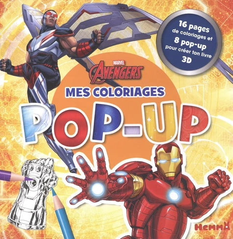 DISNEY MES COLORIAGES POP-UP - MARVEL AVENGERS