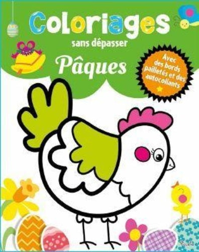 COLORIAGE SANS DEPASSER - PAQUES