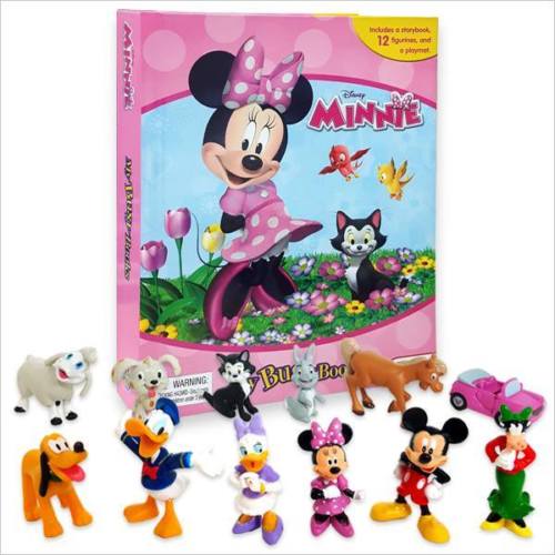 MY BUSY BOOKS - DISNEY MINNIE   (WITH 12 FIGURINES) (AGE 3+)