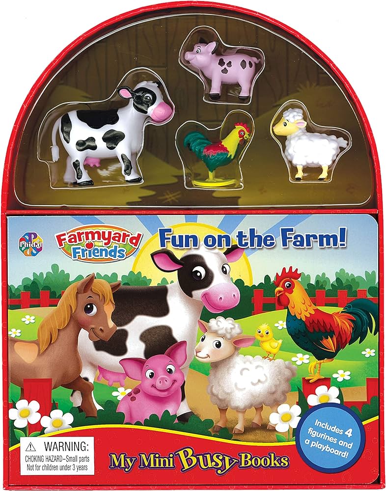 MY MINI BUSY BOOKS - FUN ON THE FARM   (WITH 4 FIGURINES) (AGE 3+)