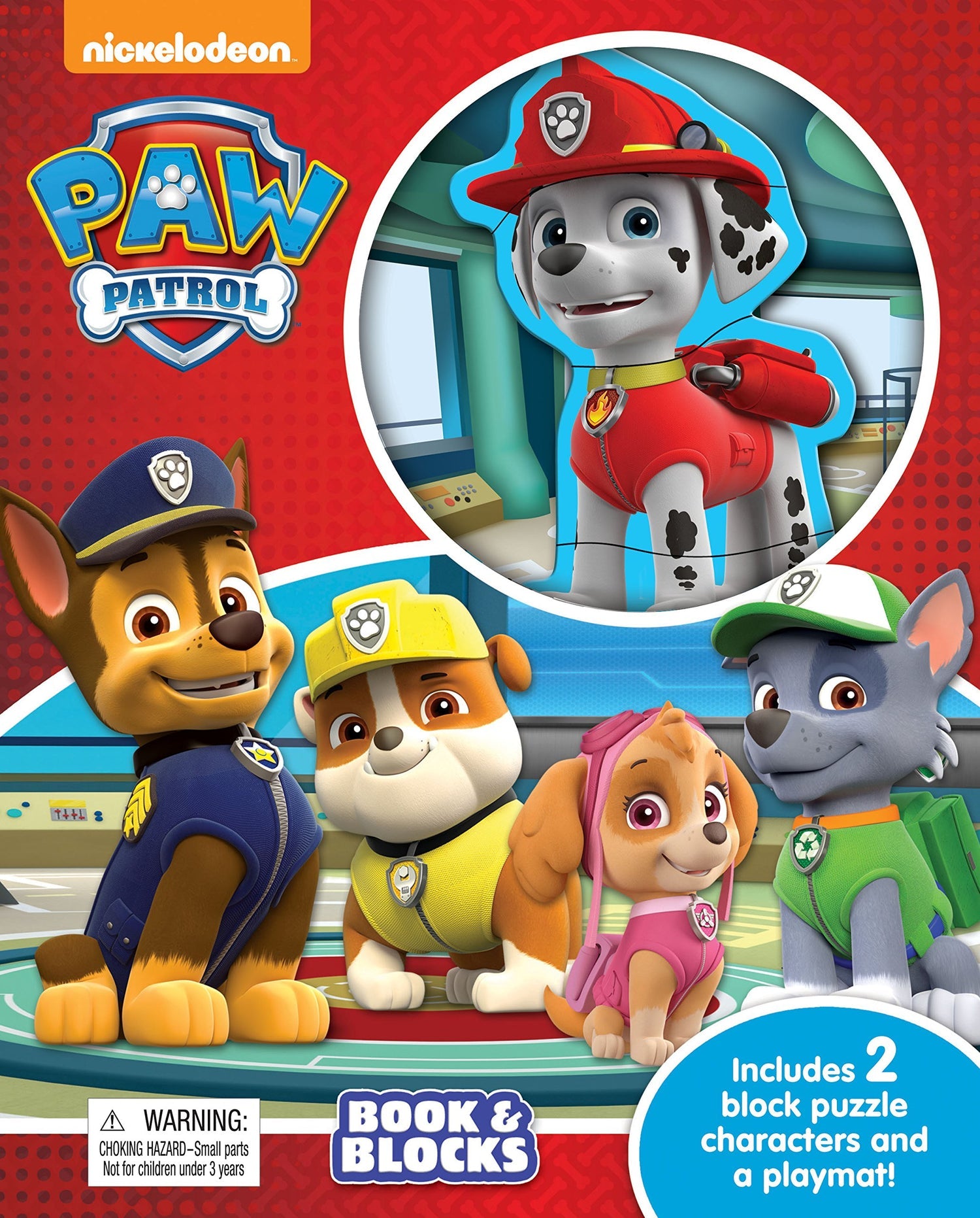 BOOK & BLOCKS - PAW PATROL  (AGE 3+)