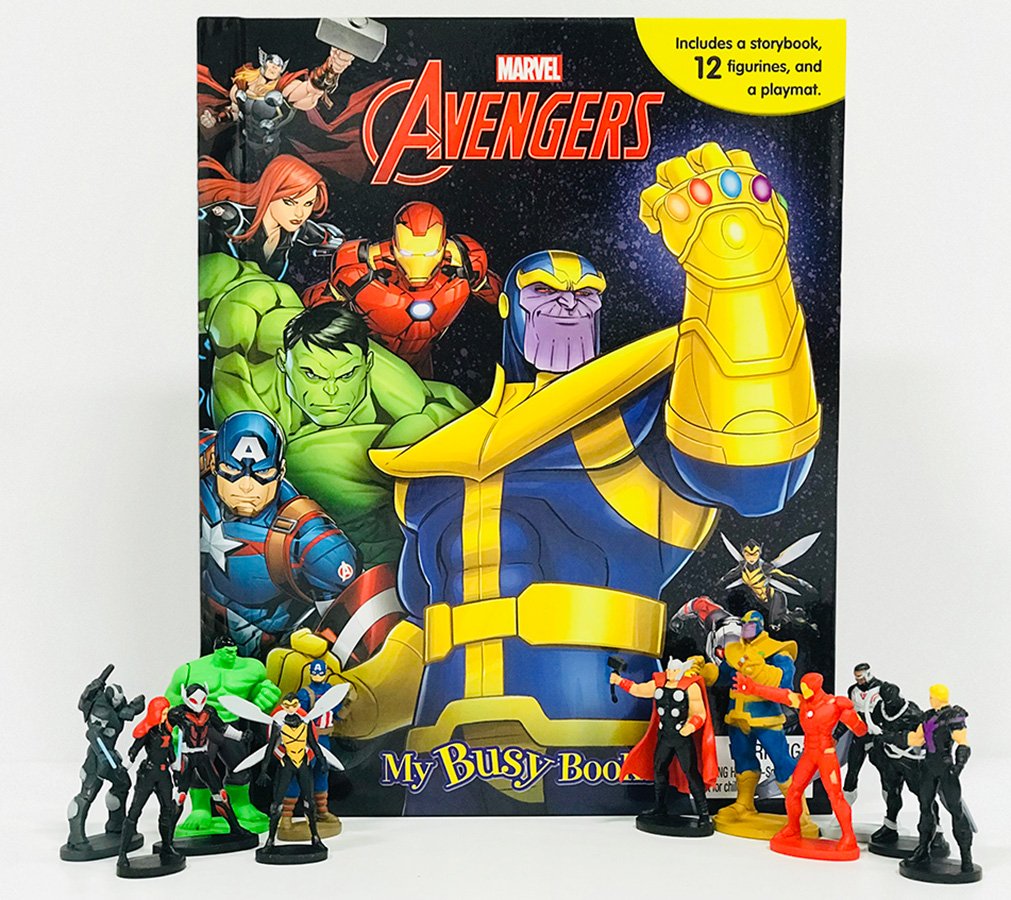 MY BUSY BOOKS - MARVEL AVENGERS INFINITY WAR  (WITH 12 FIGURINES) (AGE 3+)