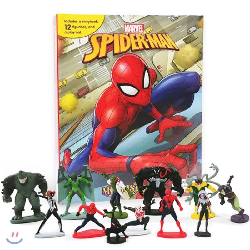 MY BUSY BOOKS - MARVEL SPIDERMAN  (WITH 12 FIGURINES) (AGE 3+)