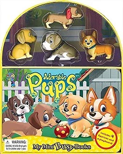 MY MINI BUSY BOOKS - ADORABLE PUPS  (WITH 4 FIGURINES) (AGE 3+)