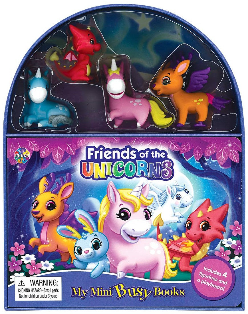 MY MINI BUSY BOOKS - FRIENDS OF THE UNICORNS  (WITH 4 FIGURINES) (AGE 3+)