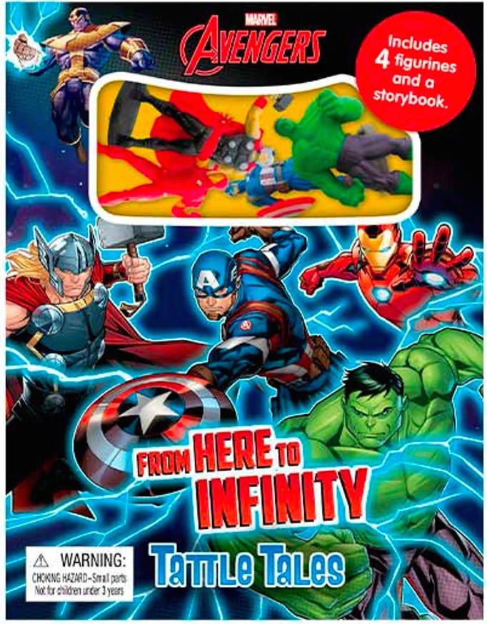 TATTLE TALES - MARVEL AVENGERS  (WITH 4 FIGURINES) (AGE 3+)