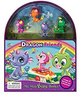 MY MINI BUSY BOOKS - DRAGON FRIENDS  (WITH 4 FIGURINES) (AGE 3+)