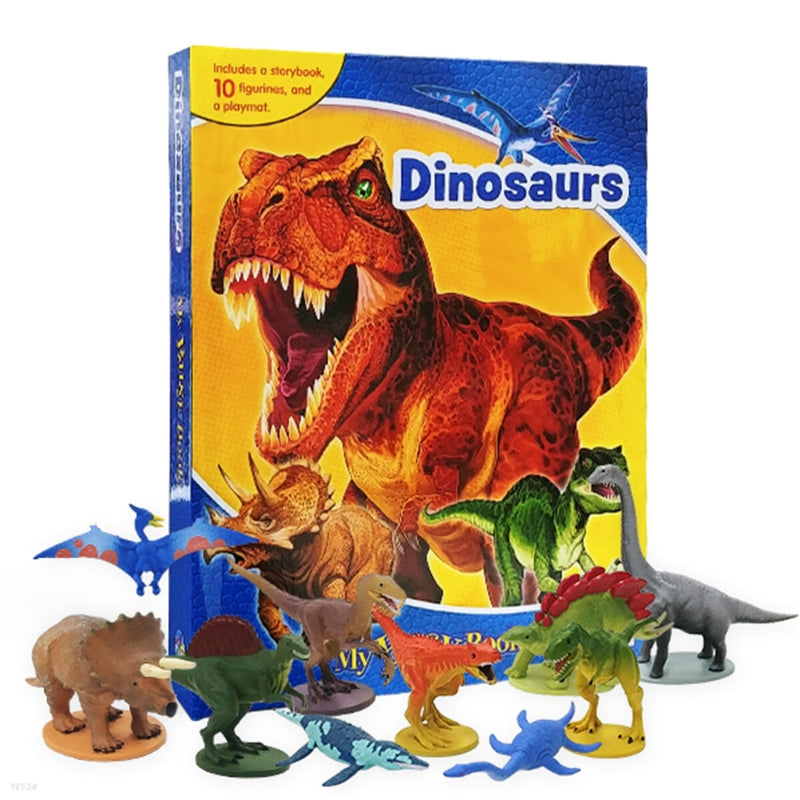 MY BUSY BOOKS - DINOSAURS  (WITH 12 FIGURINES) (AGE 3+)