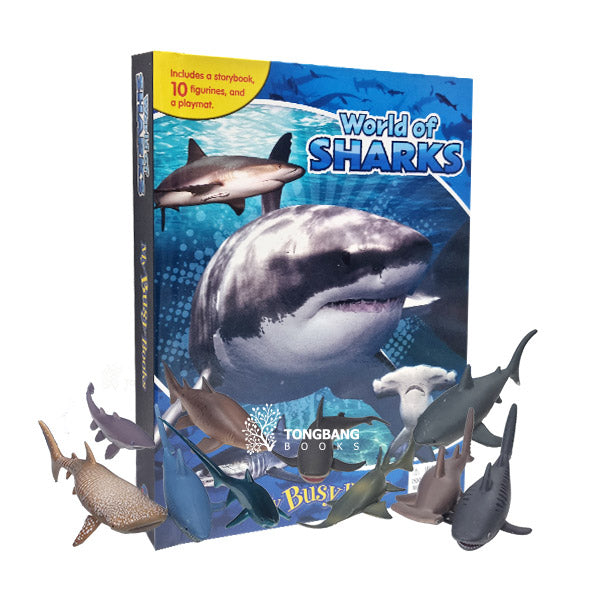 MY BUSY BOOKS - SHARKS  (WITH 12 FIGURINES) (AGE 3+)