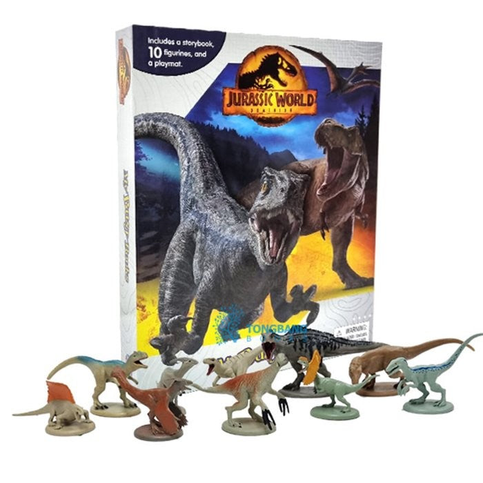 MY BUSY BOOKS - JURASSIC WORLD  (WITH 12 FIGURINES) (AGE 3+)