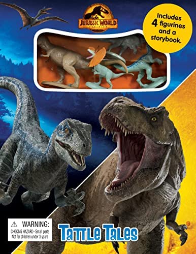 TATTLE TALES - JURASSIC WORLD  (WITH 4 FIGURINES) (AGE 3+)