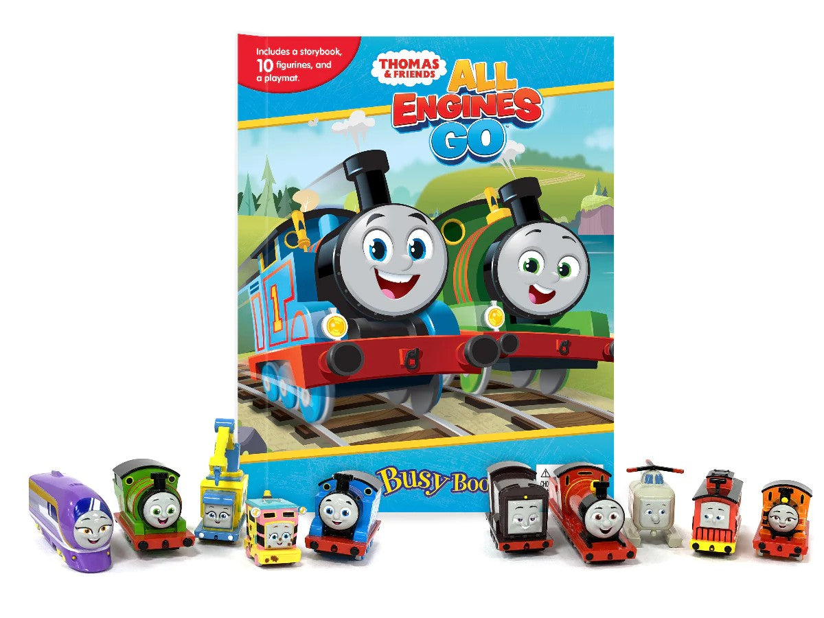 MY BUSY BOOKS - THOMAS AND FRIENDS ALL ENGINES GO (WITH 12 FIGURINES) (AGE 3+)
