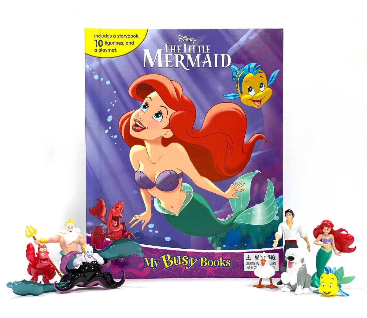 MY BUSY BOOKS - DISNEY THE LITTLE MERMAID  (WITH 12 FIGURINES) (AGE 3+)
