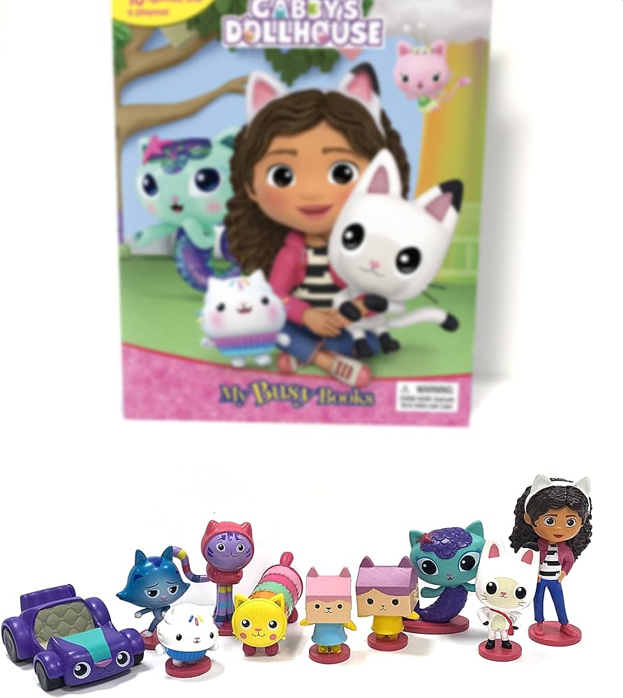 MY BUSY BOOKS - GABBY'S DOLLHOUSE   (WITH 12 FIGURINES) (AGE 3+)