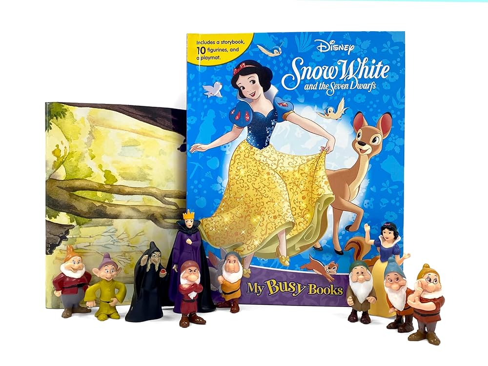 MY BUSY BOOKS - DISNEY SNOW WHITE AND SEVEN DWARFS (WITH 10 FIGURINES) (AGE 3+)
