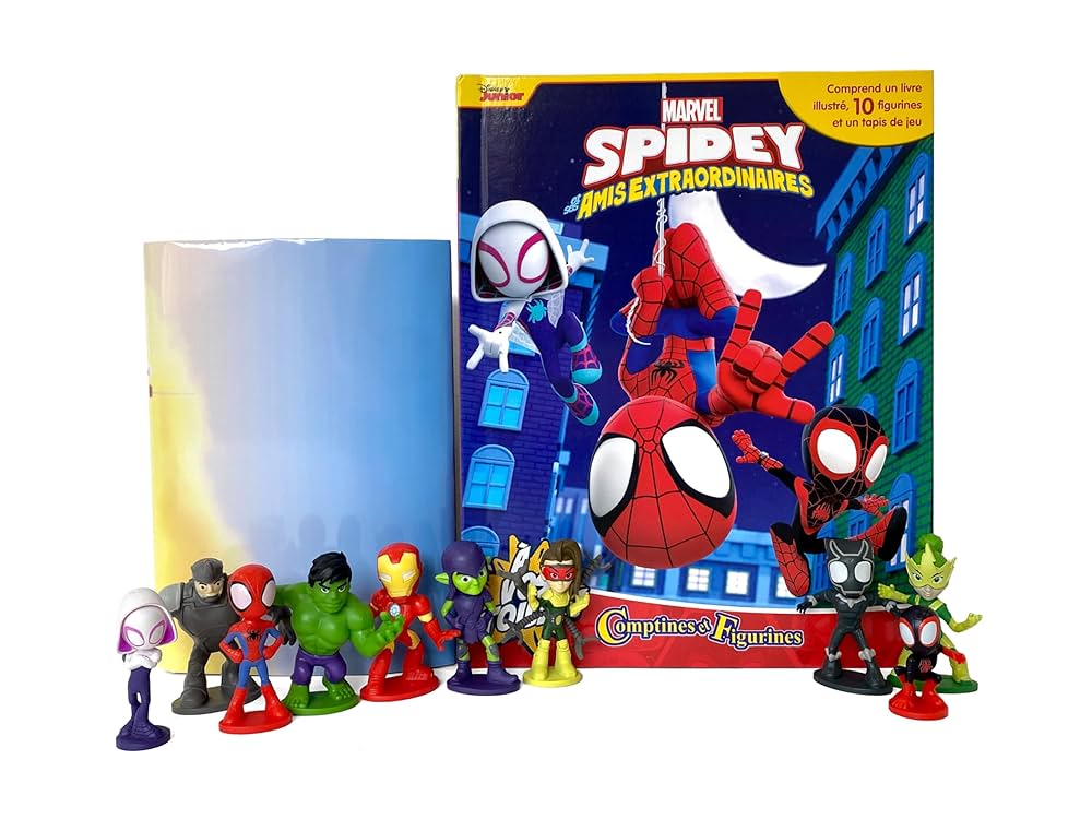 MY BUSY BOOKS - MARVEL SPIDEY  (WITH 10 FIGURINES) (AGE 3+)