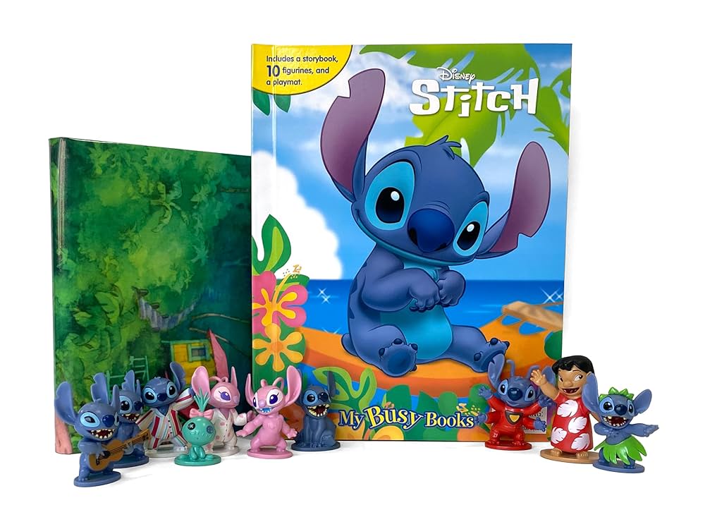 MY BUSY BOOKS - DISNEY STITCH   (WITH 10 FIGURINES) (AGE 3+)