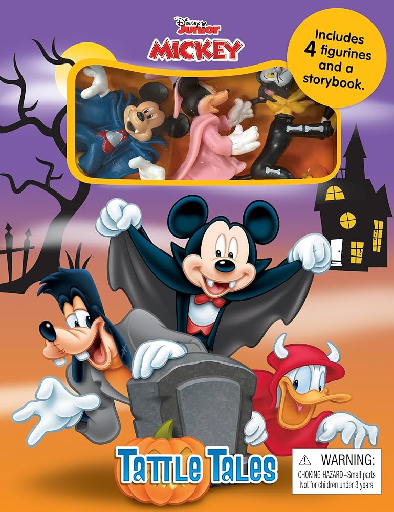 TATTLE TALES - DISNEY MICKEY  HALLOWEEN  (WITH 4 FIGURINES) (AGE 3+)