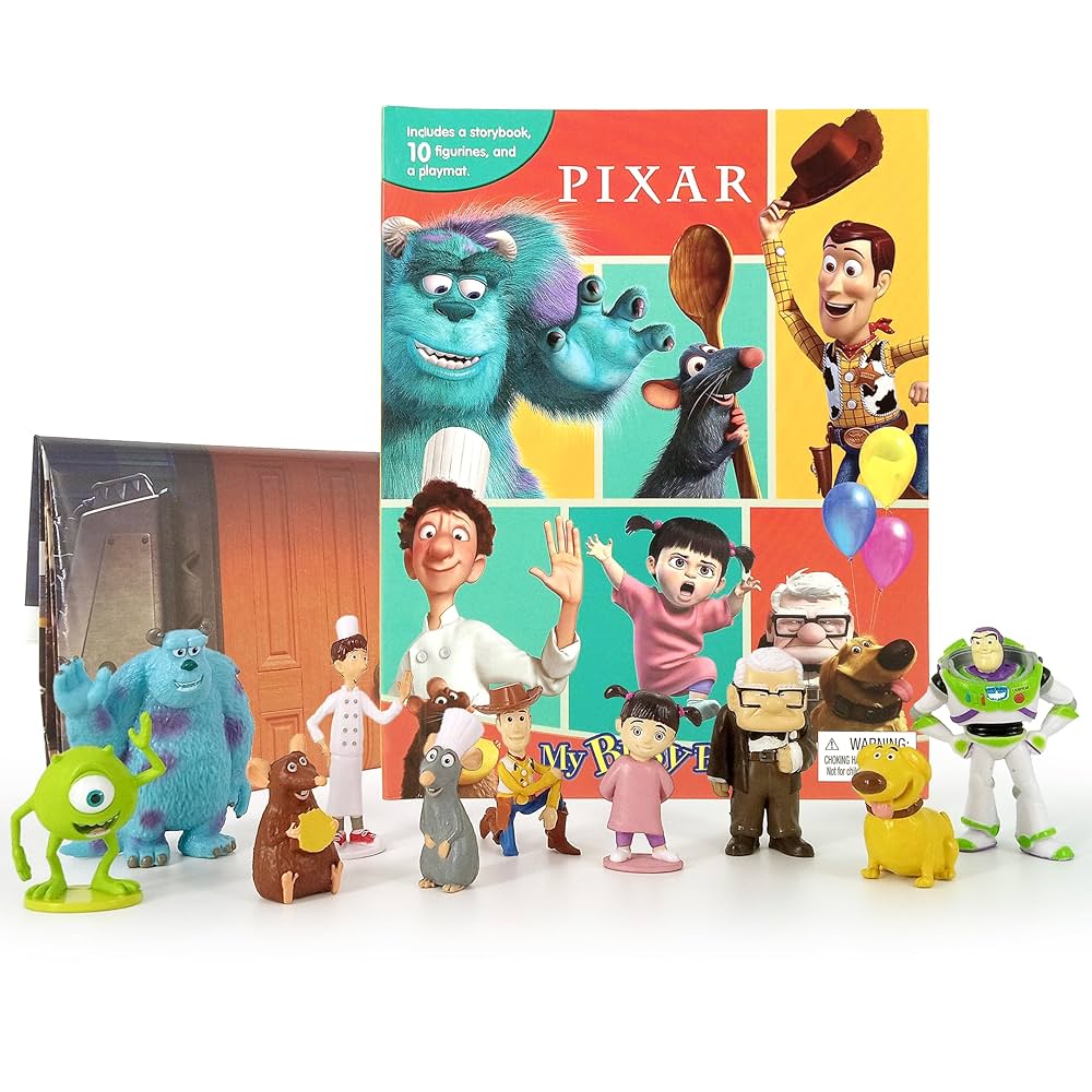 MY BUSY BOOKS - PIXAR  (WITH 10 FIGURINES) (AGE 3+)