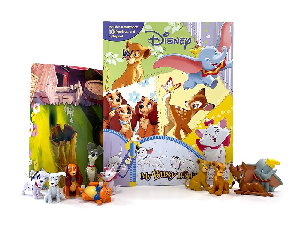 MY BUSY BOOKS - DISNEY   (WITH 12 FIGURINES) (AGE 3+)