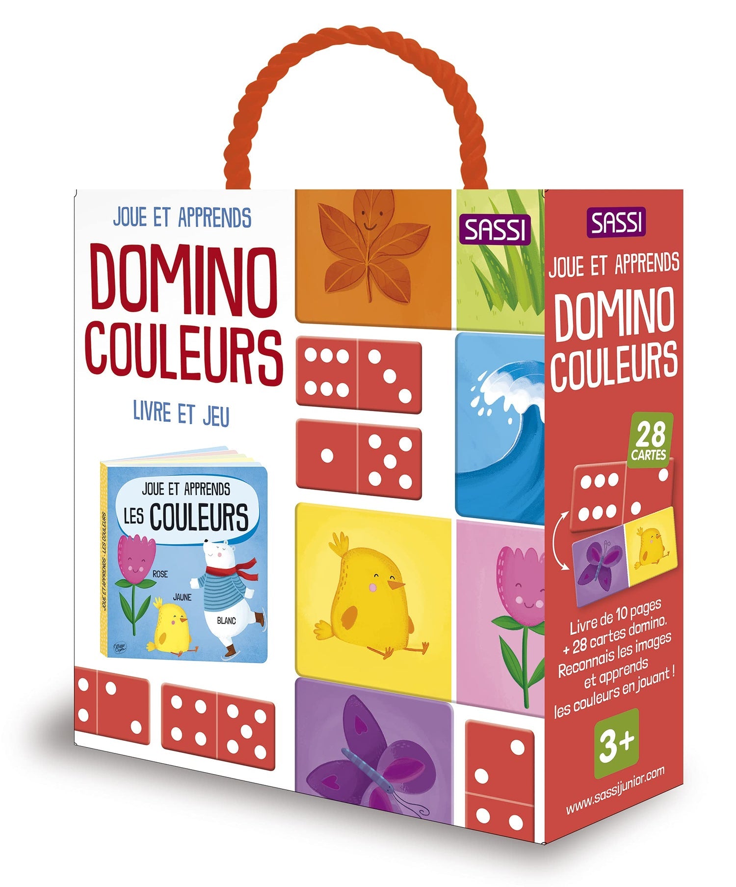 COFFRET DOMINO COULEURS (LIVRE ET JEU)