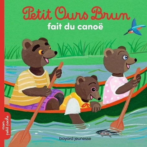 PETIT OURS BRUN FAIT DU CANOE (SOUPLE)