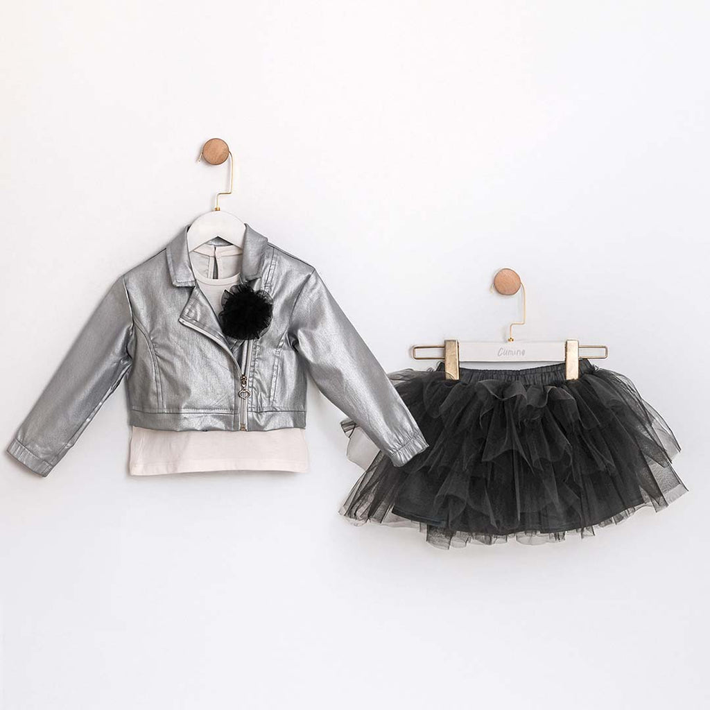 Black/Silver Set (3pcs) 2-5y