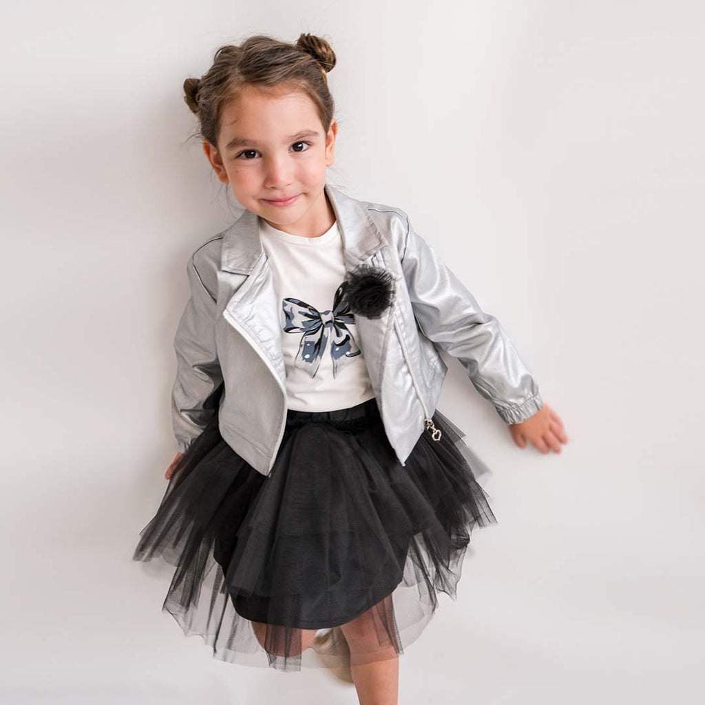 Black/Silver Set (3pcs) 2-5y