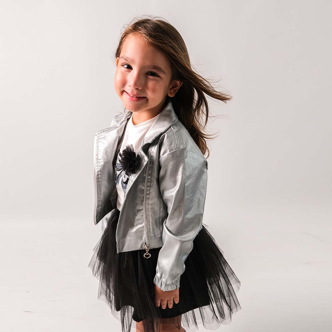 Black/Silver Set (3pcs) 2-5y