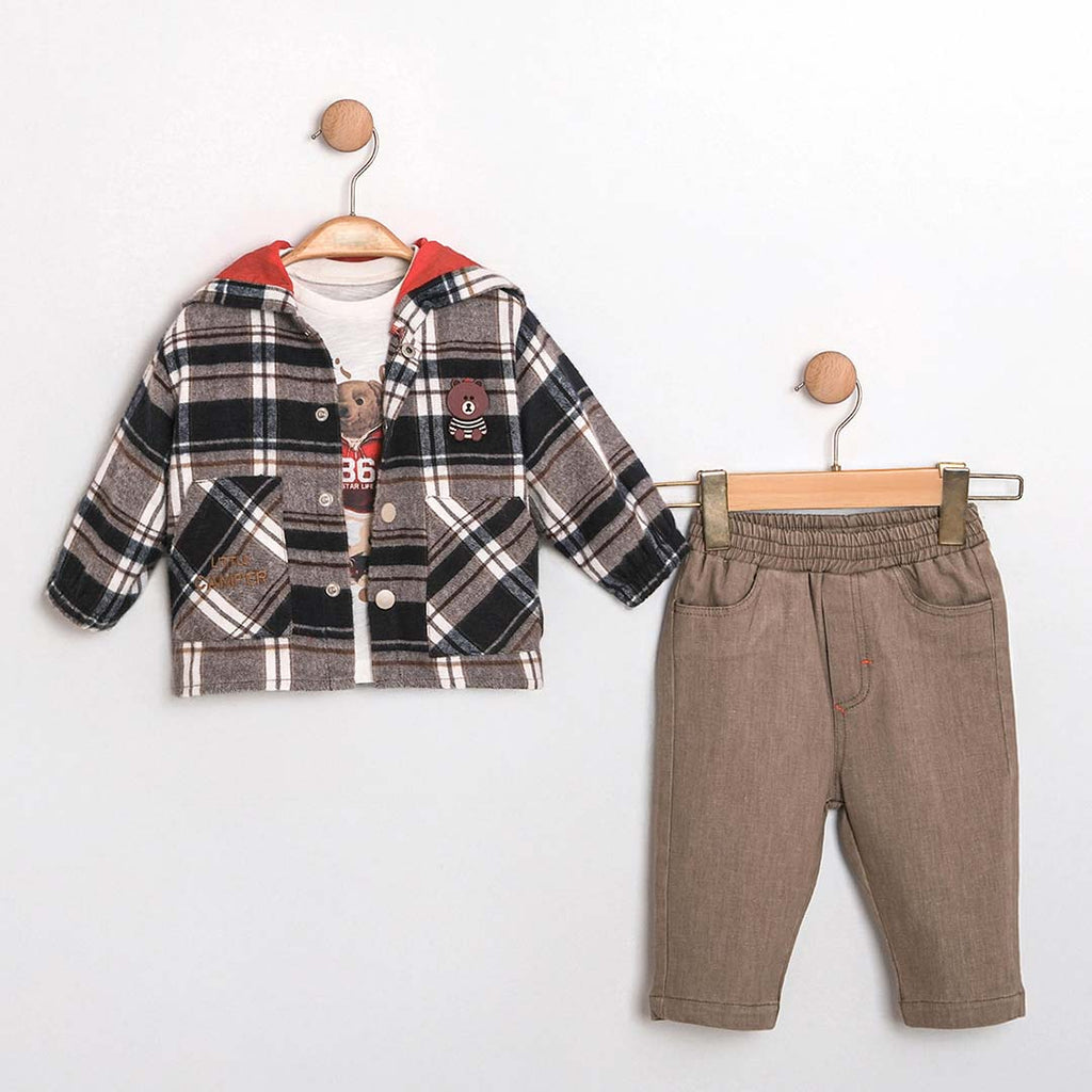 Plaid Set (3pcs) 9-24m